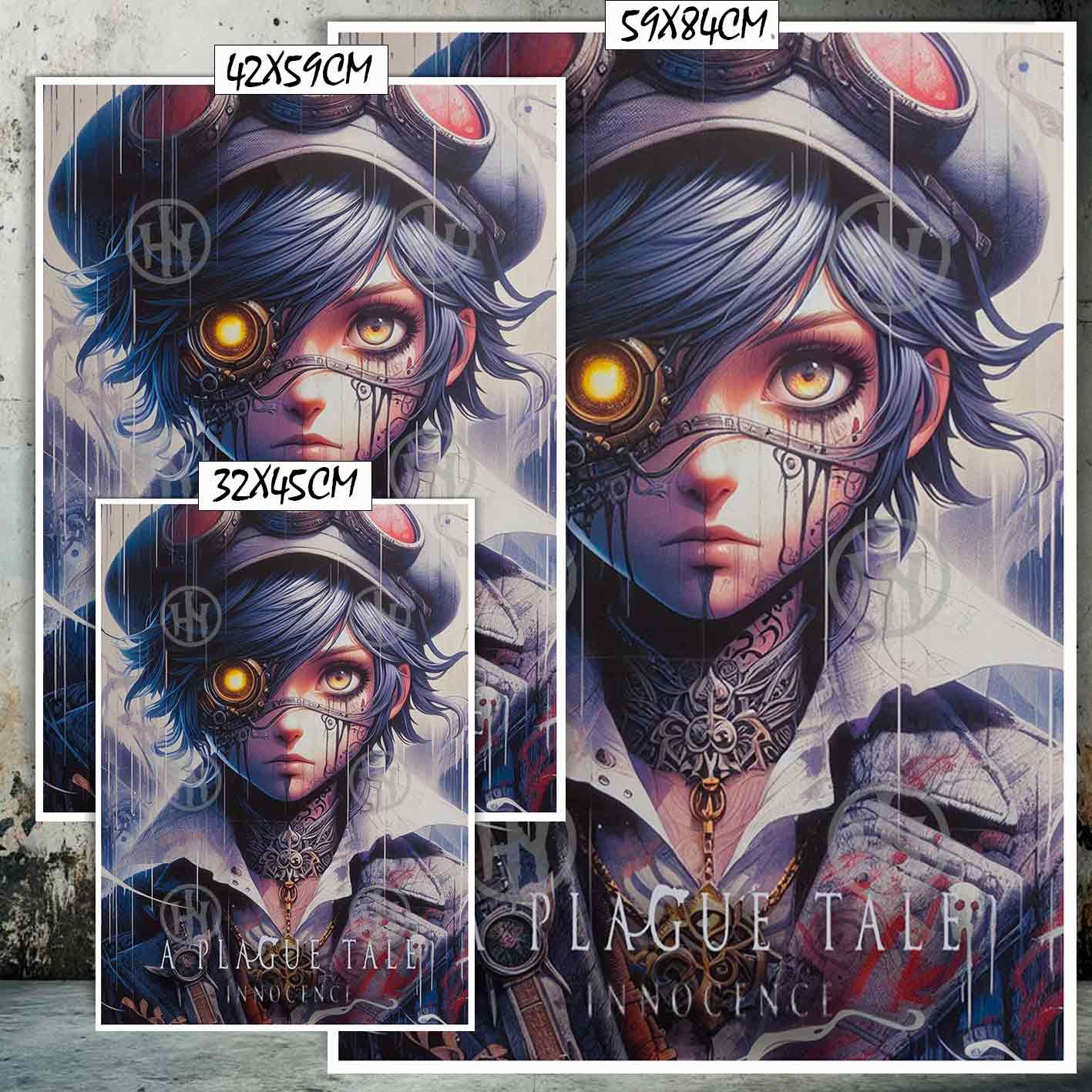 Hanna Poster Castle Rock de Historia Nuestra, A Plague Tale Innocence Amicia-El Póster Personalizado, Historia Nuestra