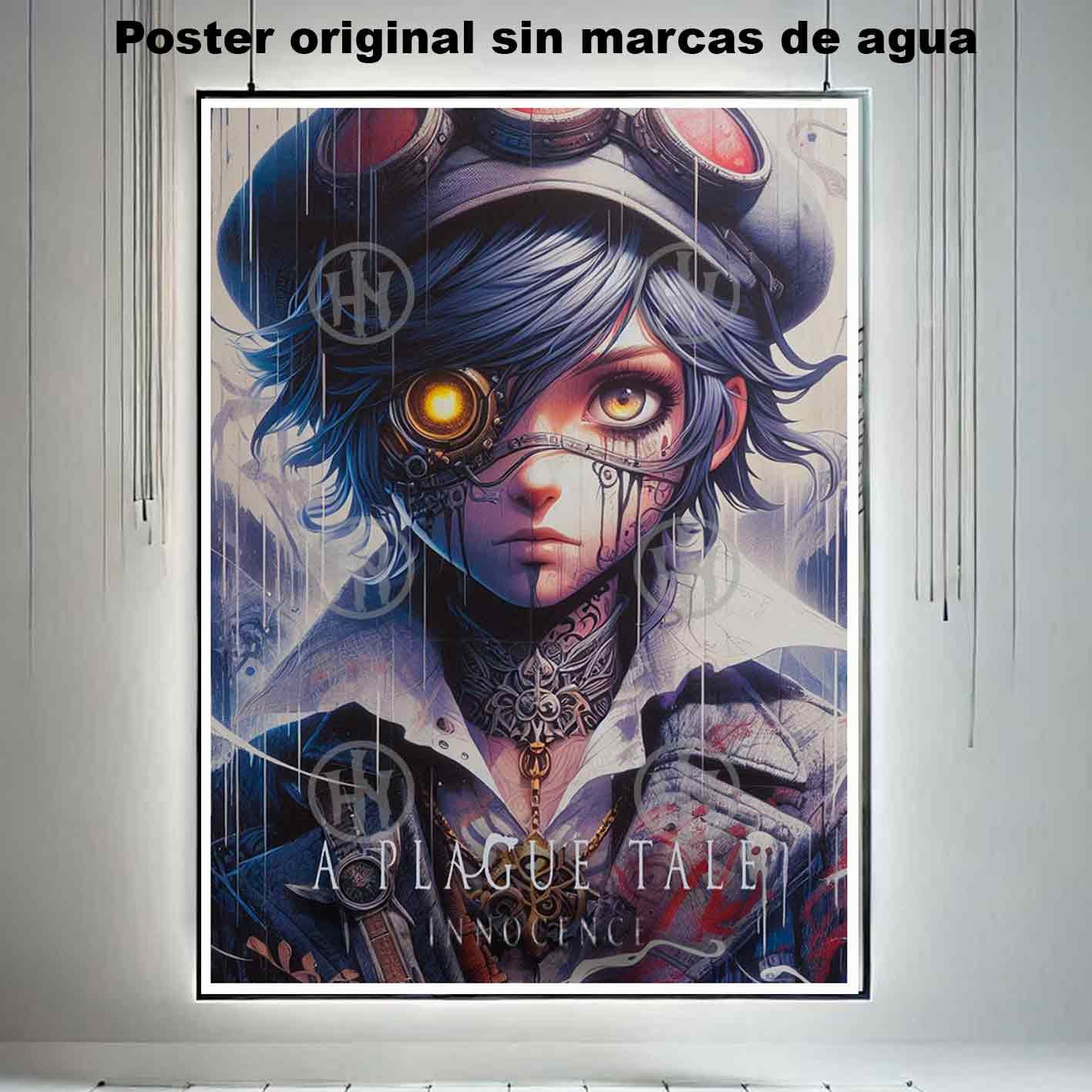 Hanna Poster Castle Rock de Historia Nuestra, A Plague Tale Innocence Amicia-El Póster Personalizado, Historia Nuestra