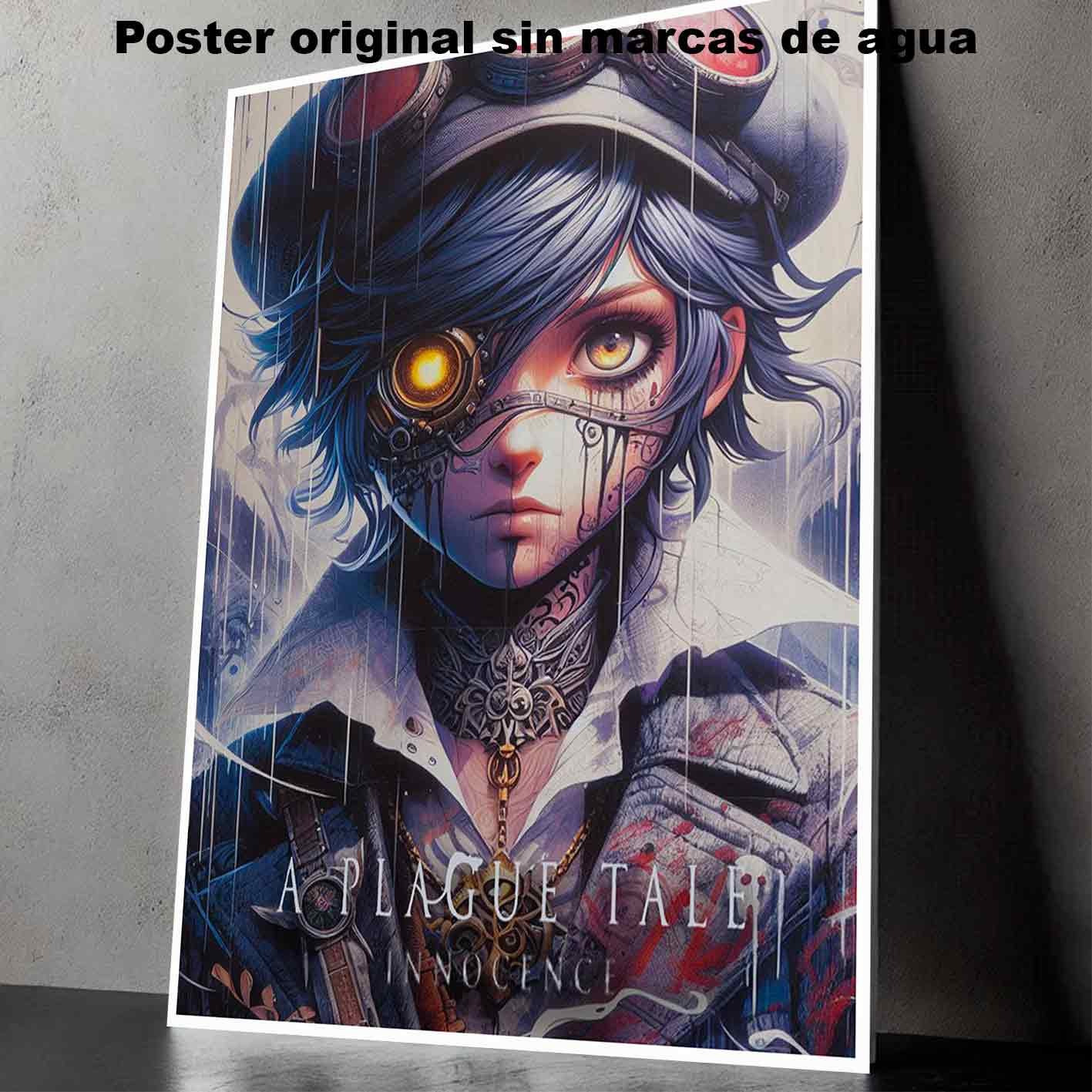 Hanna Poster Castle Rock de Historia Nuestra, A Plague Tale Innocence Amicia-El Póster Personalizado, Historia Nuestra