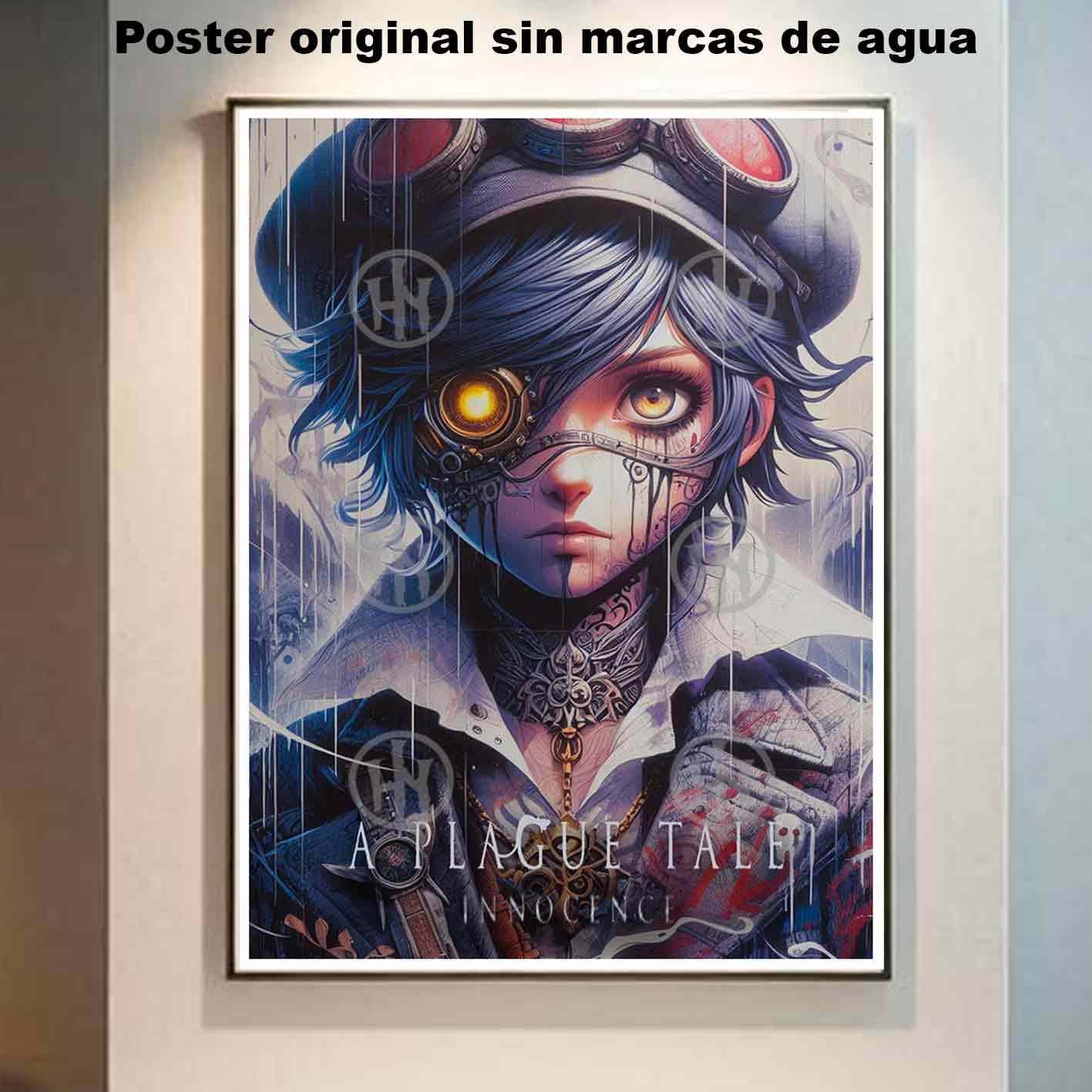Hanna Poster Castle Rock de Historia Nuestra, A Plague Tale Innocence Amicia-El Póster Personalizado, Historia Nuestra