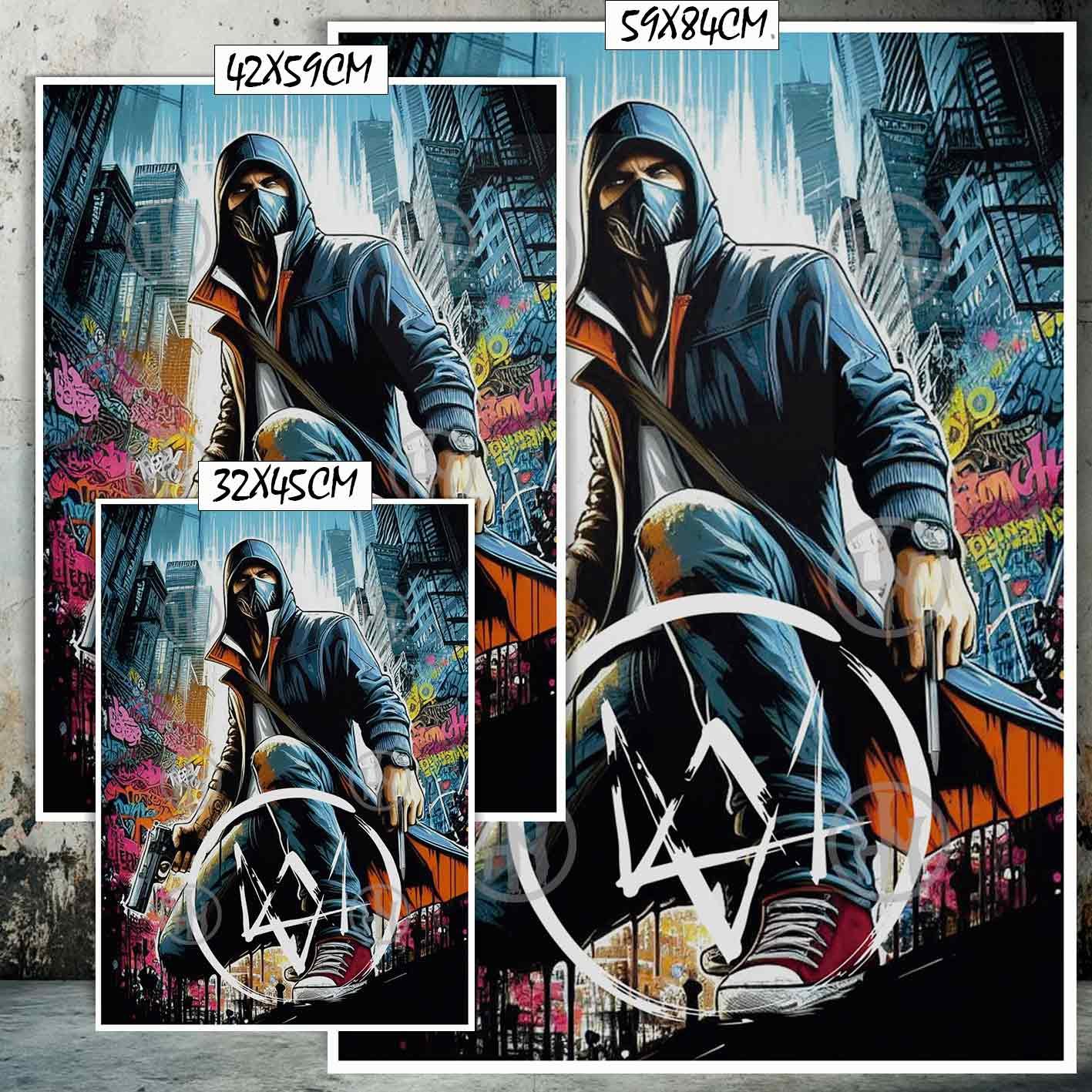 Hanna Poster Castle Rock de Historia Nuestra, Aiden Watch Dogs 2-El Póster Personalizado, Historia Nuestra