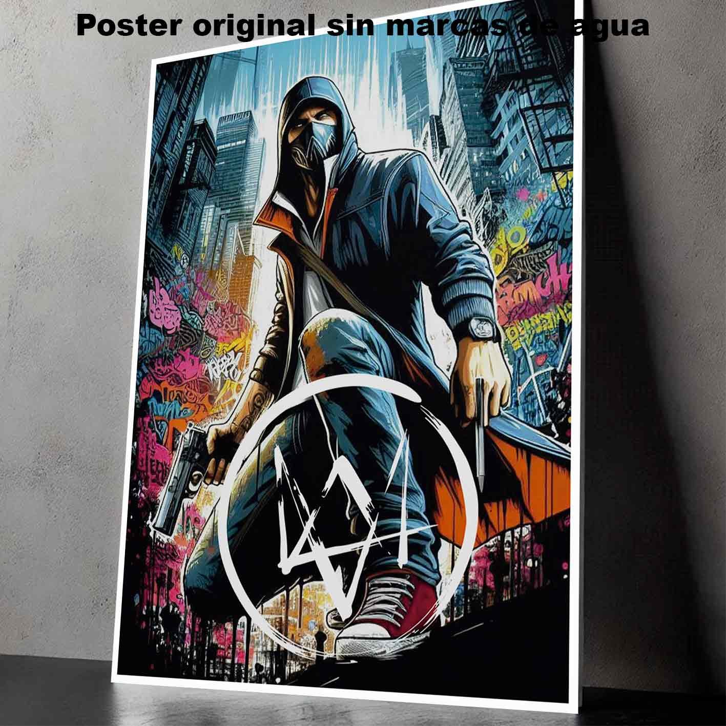 Hanna Poster Castle Rock de Historia Nuestra, Aiden Watch Dogs 2-El Póster Personalizado, Historia Nuestra