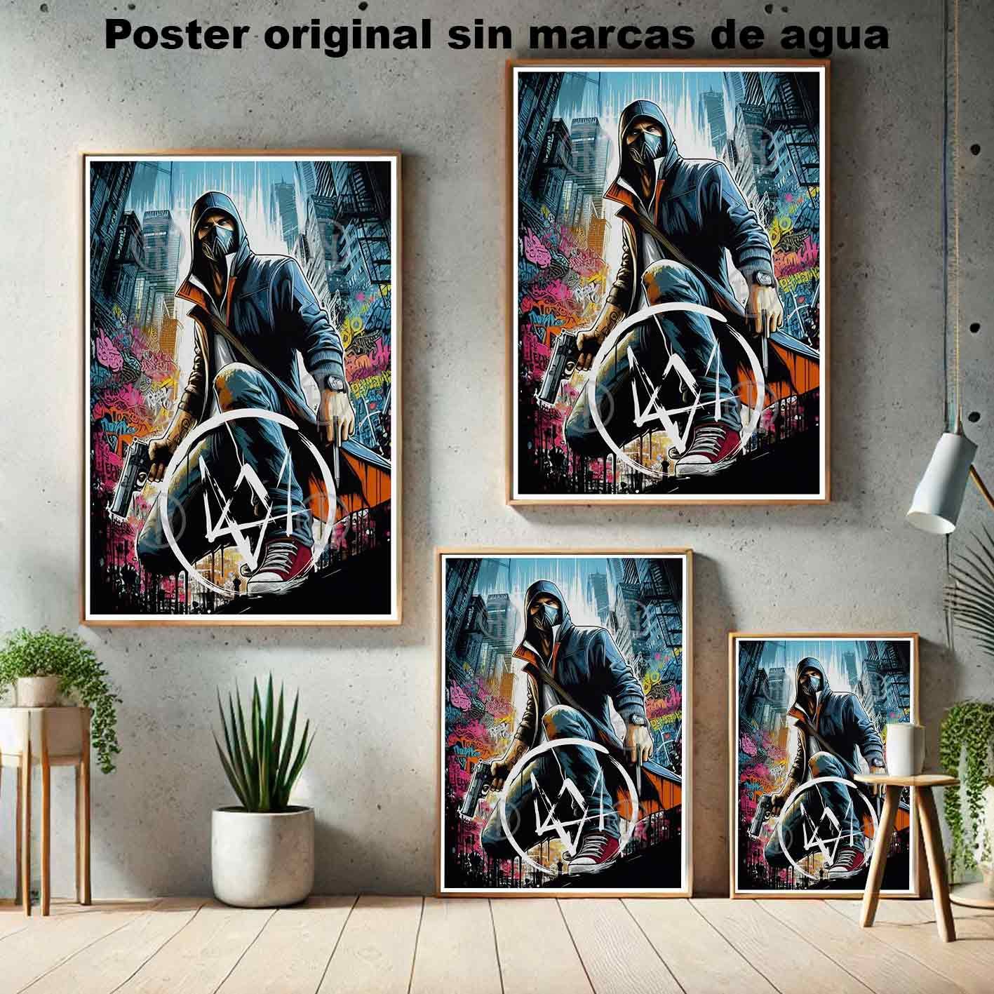 Hanna Poster Castle Rock de Historia Nuestra, Aiden Watch Dogs 2-El Póster Personalizado, Historia Nuestra