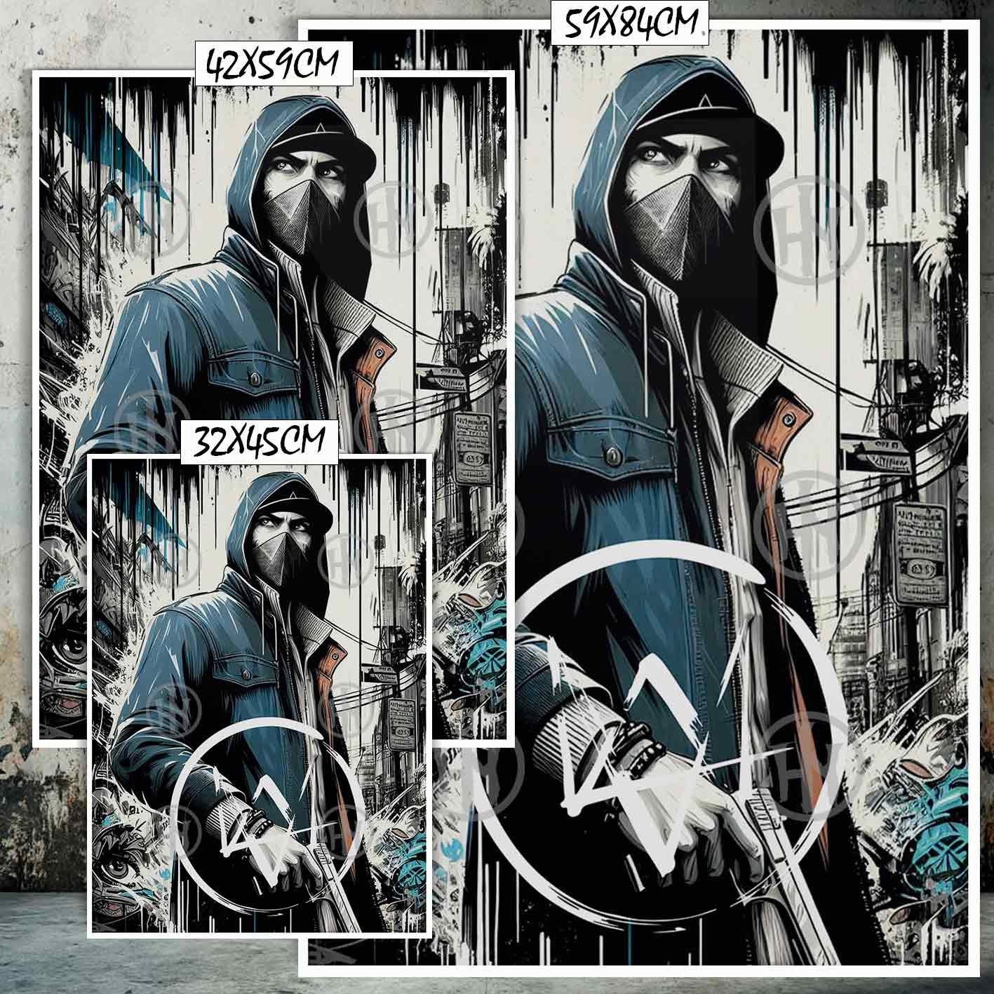 Hanna Poster Castle Rock de Historia Nuestra, Aiden Watch Dogs-El Póster Personalizado, Historia Nuestra