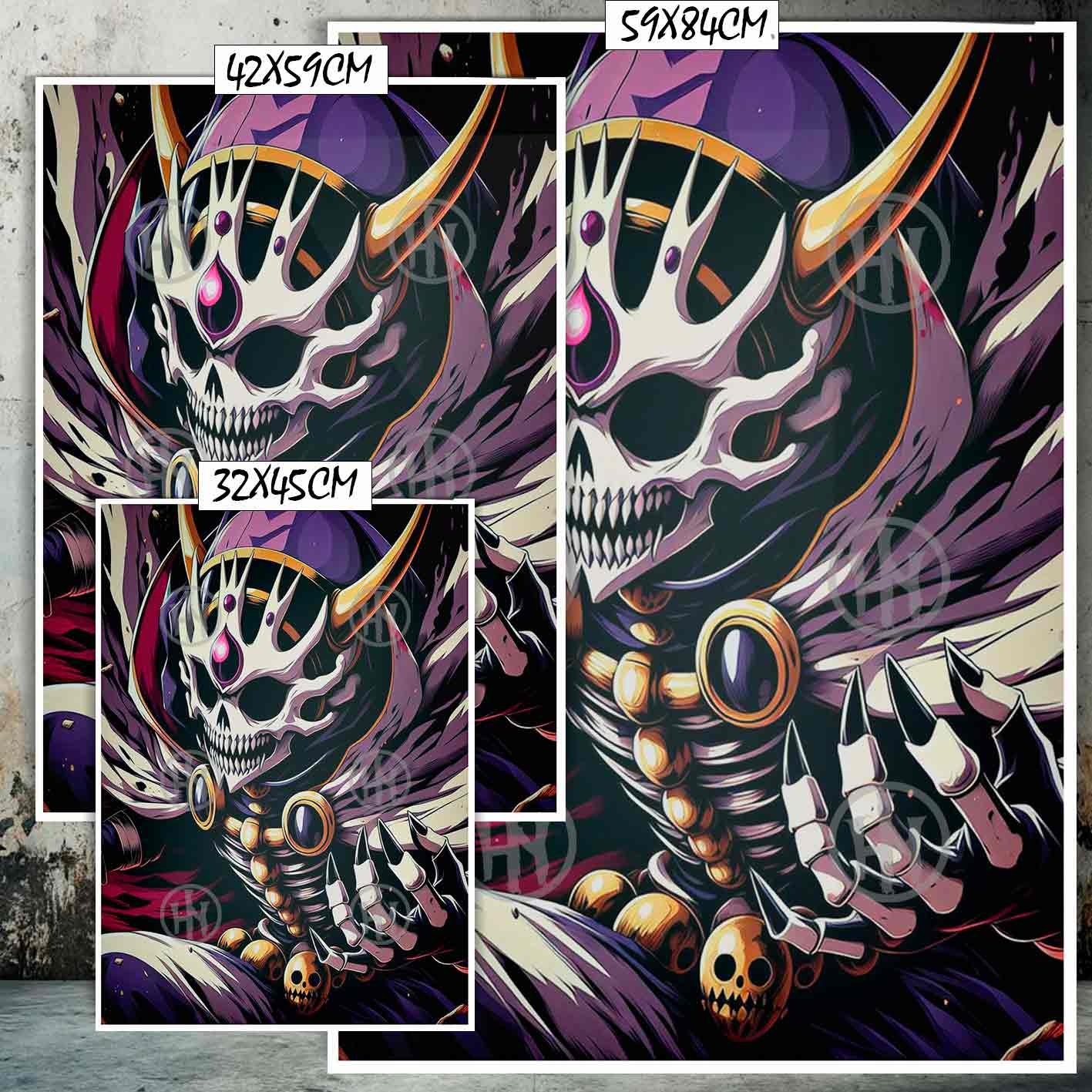 Ainz Ooal Gown Momonga Manga Horror Poster de Histori, Ainz Ooal Gown Momonga-El Póster Personalizado, Historia Nuestra