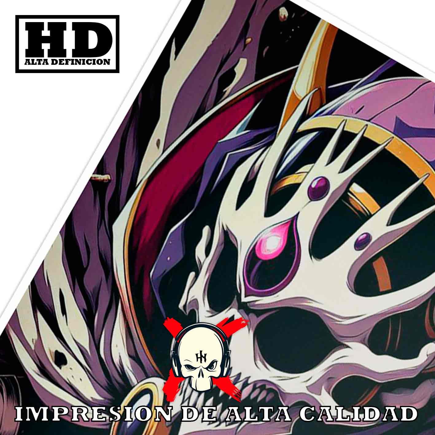 Ainz Ooal Gown Momonga Manga Horror Poster de Histori, Ainz Ooal Gown Momonga-El Póster Personalizado, Historia Nuestra