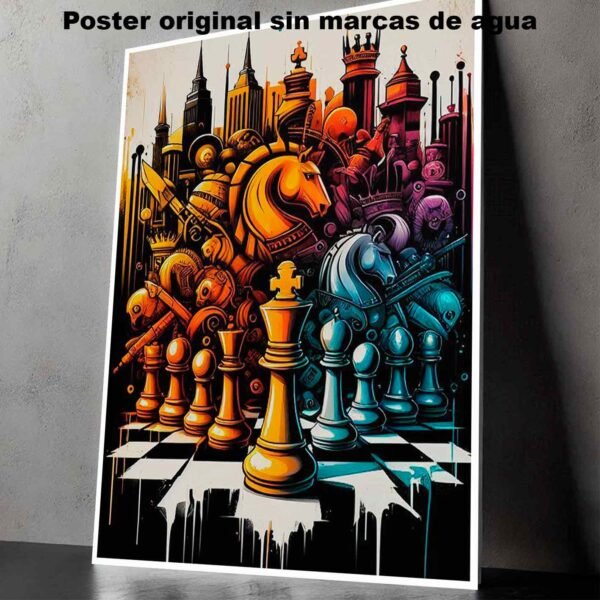 Ajedrez Videojuegos Estrategia, Ajedrez 3-El Póster Personalizado, Historia Nuestra
