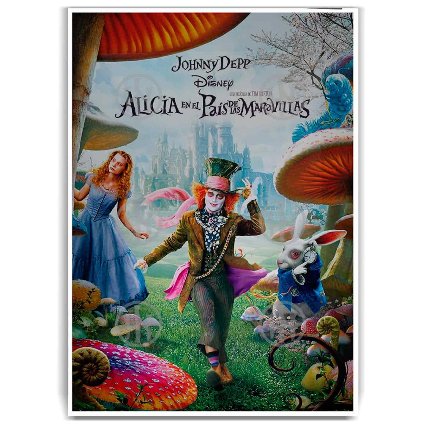 Póster, Poster Alicia en el Pais de las Maravillas, Poster AventuraPosters Historia Nuestra, Póster Cine | Historia Nuestra