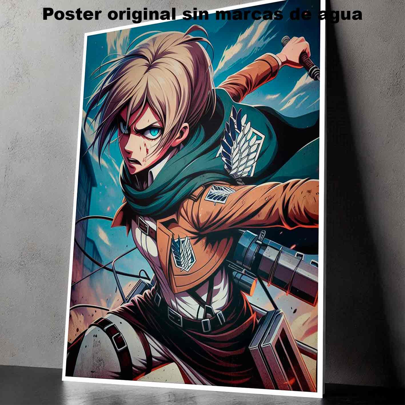 Annie Leonhart Attack on Titan Manga Acción Poster d, Annie Leonhart Attack on Titan-El Póster Personalizado, Historia Nuestra