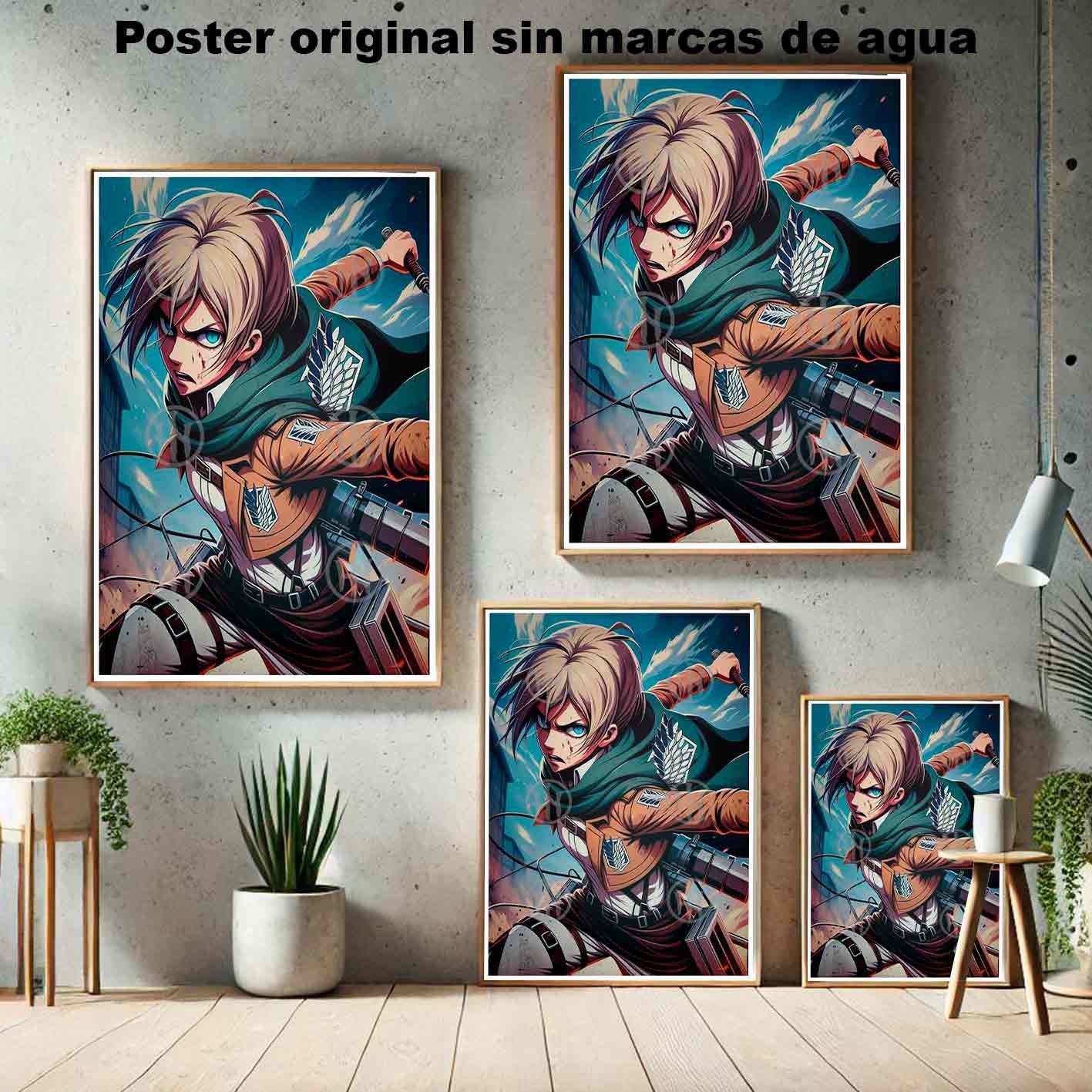 Annie Leonhart Attack on Titan Manga Acción Poster d, Annie Leonhart Attack on Titan-El Póster Personalizado, Historia Nuestra