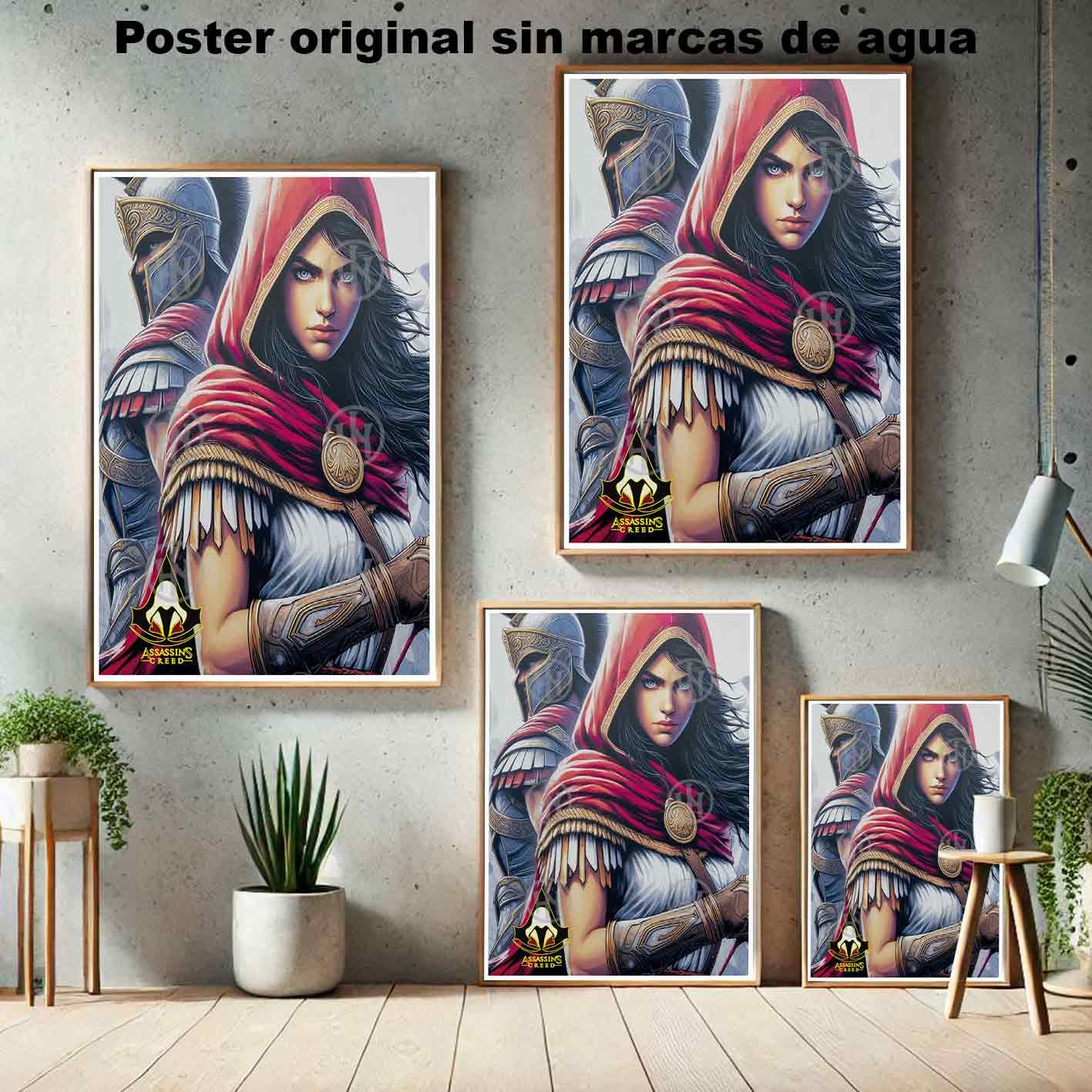 Assassins Creed Alexios Kassandra Videojuegos Concept Art, Assassin's Creed Alexios Kassandra-El Póster Personalizado, Historia Nuestra