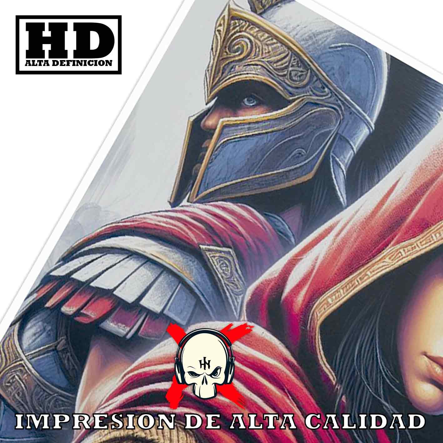 Assassins Creed Alexios Kassandra Videojuegos Concept Art, Assassin's Creed Alexios Kassandra-El Póster Personalizado, Historia Nuestra