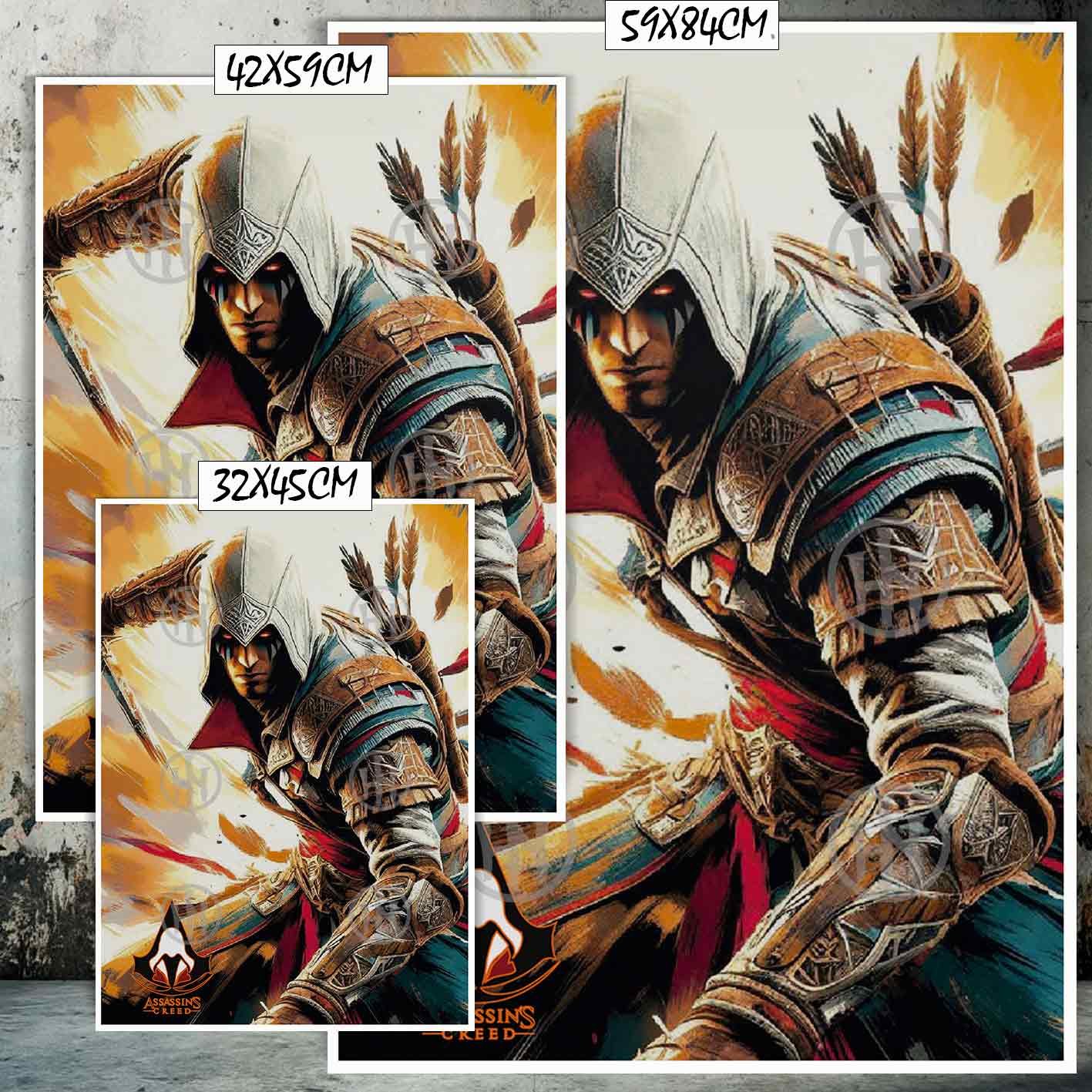 Assassins Creed Bayek de Siwa Videojuegos Concept Art, Assassin's Creed Bayek de Siwa-El Póster Personalizado, Historia Nuestra