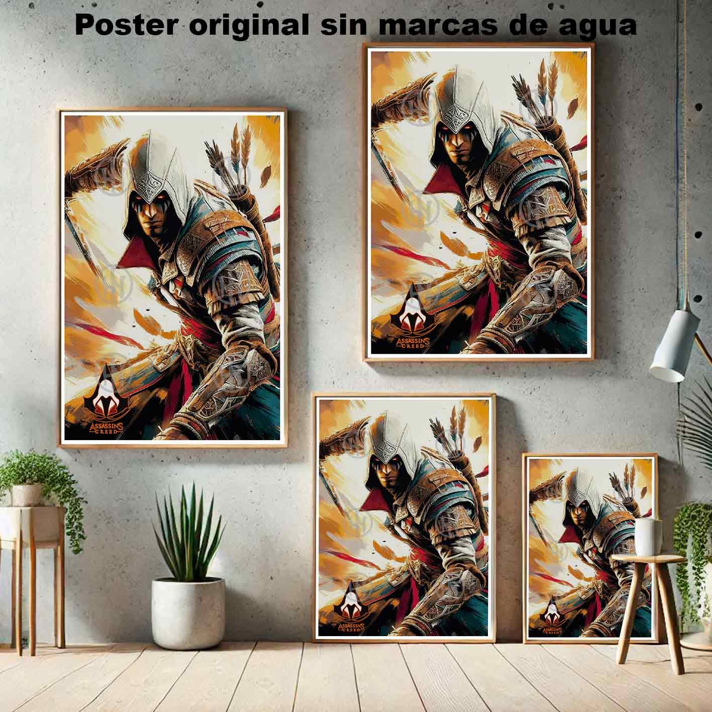 Assassins Creed Bayek de Siwa Videojuegos Concept Art, Assassin's Creed Bayek de Siwa-El Póster Personalizado, Historia Nuestra