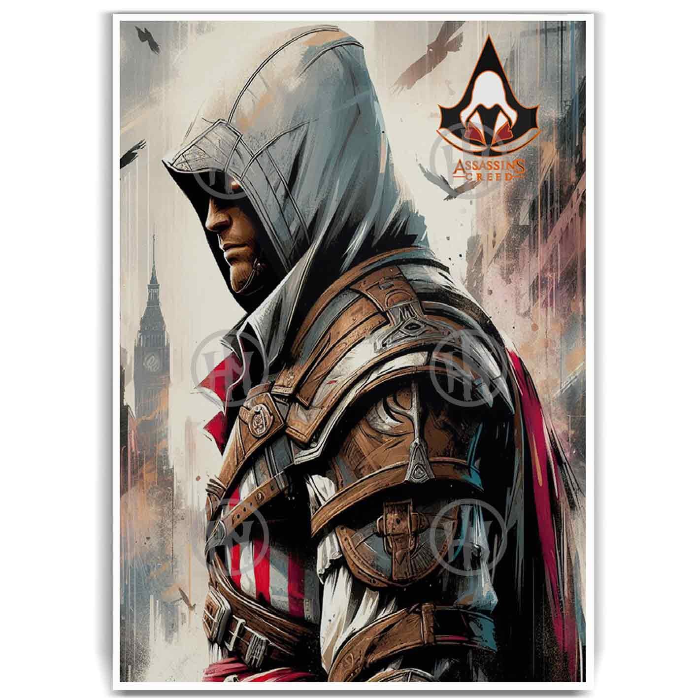 Póster, Poster Assassin's Creed Ezio, Poster Concept ArtPosters Historia Nuestra, Póster Videojuegos | Historia Nuestra