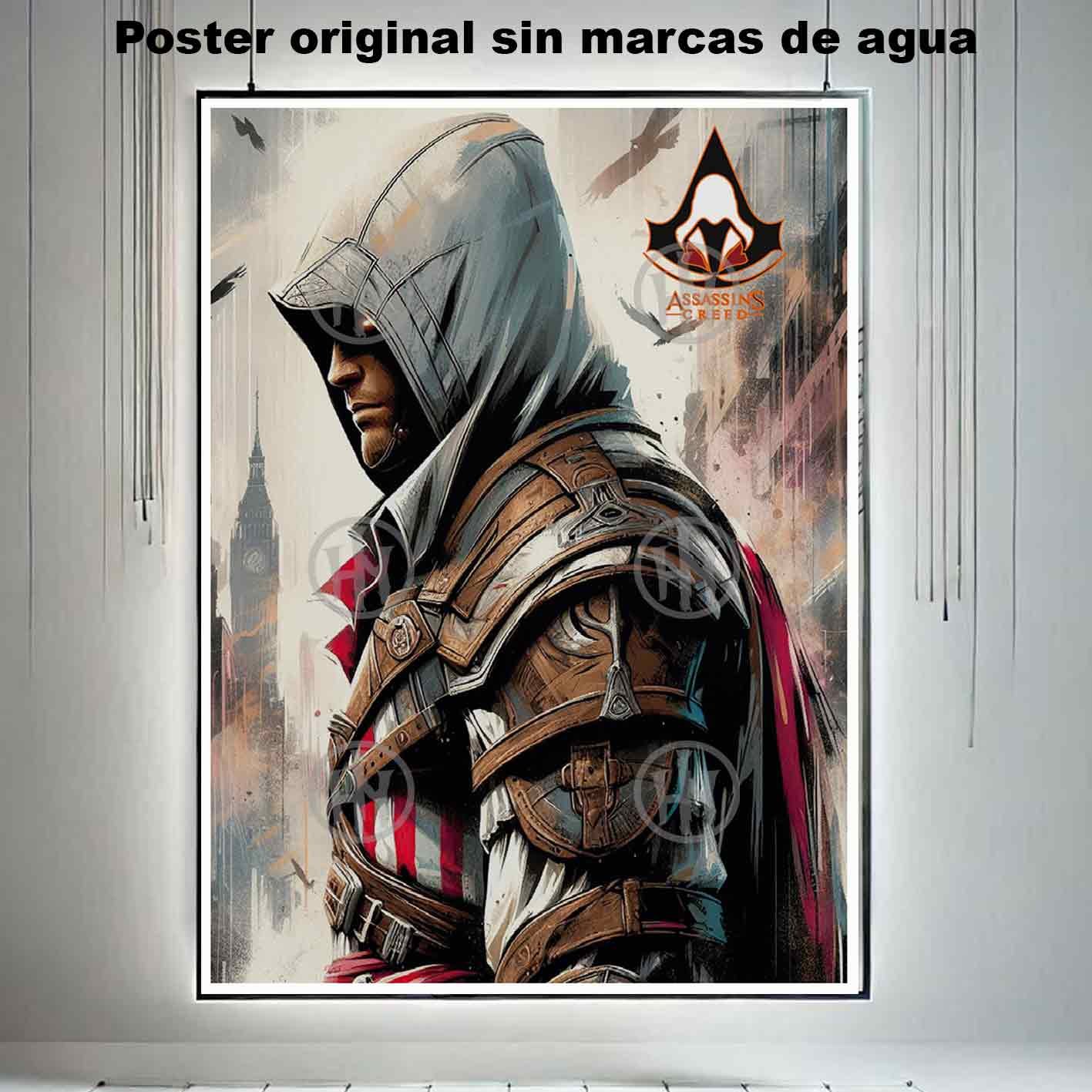 Assassins Creed Ezio Videojuegos Concept Art, Assassin's Creed Ezio-El Póster Personalizado, Historia Nuestra