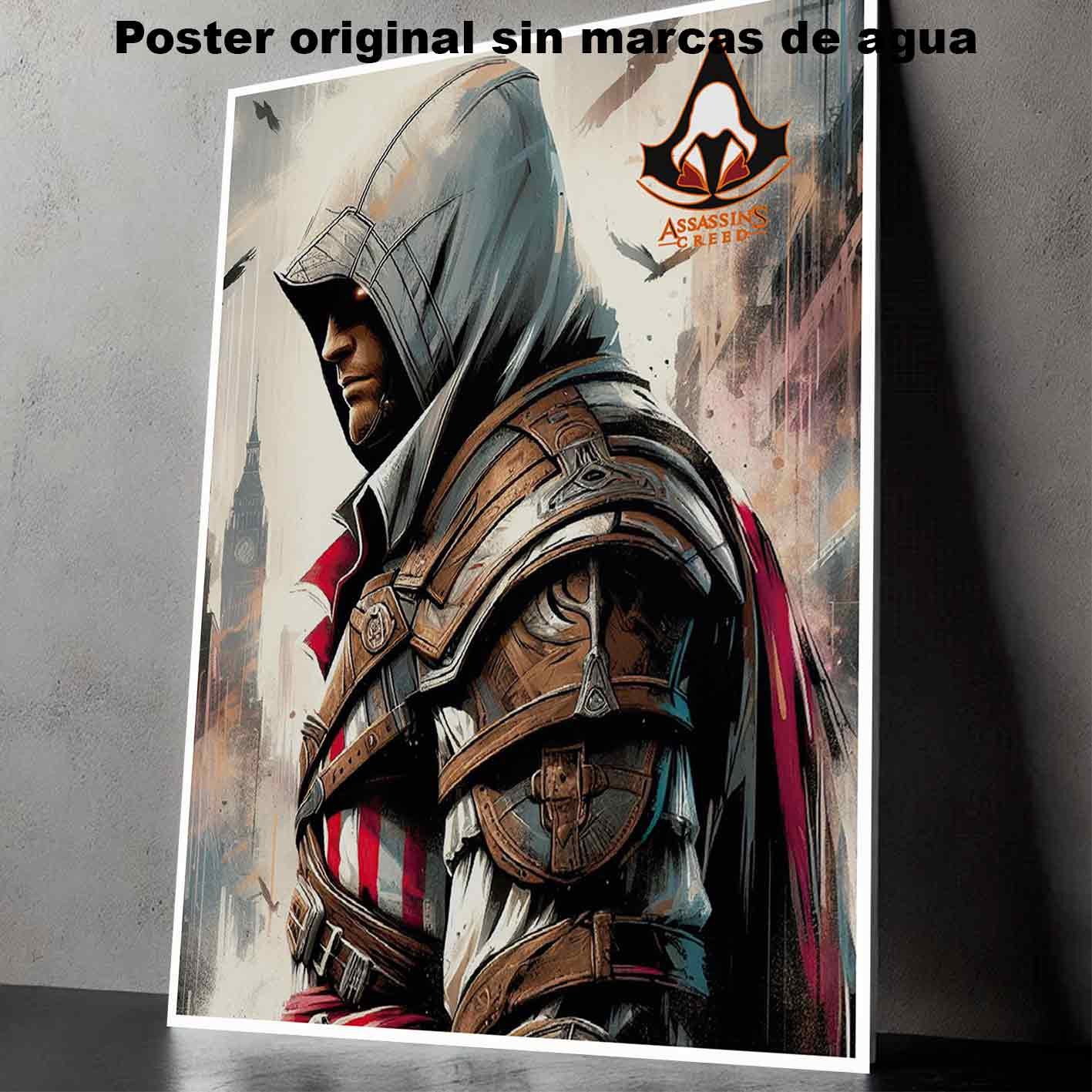 Assassins Creed Ezio Videojuegos Concept Art, Assassin's Creed Ezio-El Póster Personalizado, Historia Nuestra