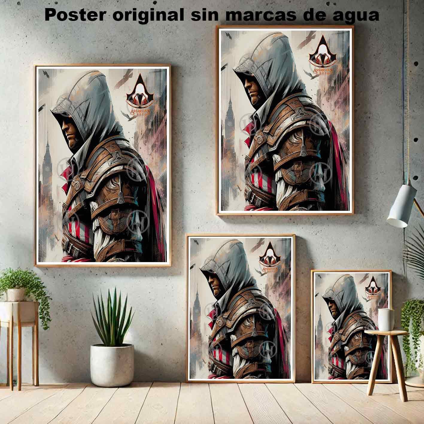 Assassins Creed Ezio Videojuegos Concept Art, Assassin's Creed Ezio-El Póster Personalizado, Historia Nuestra