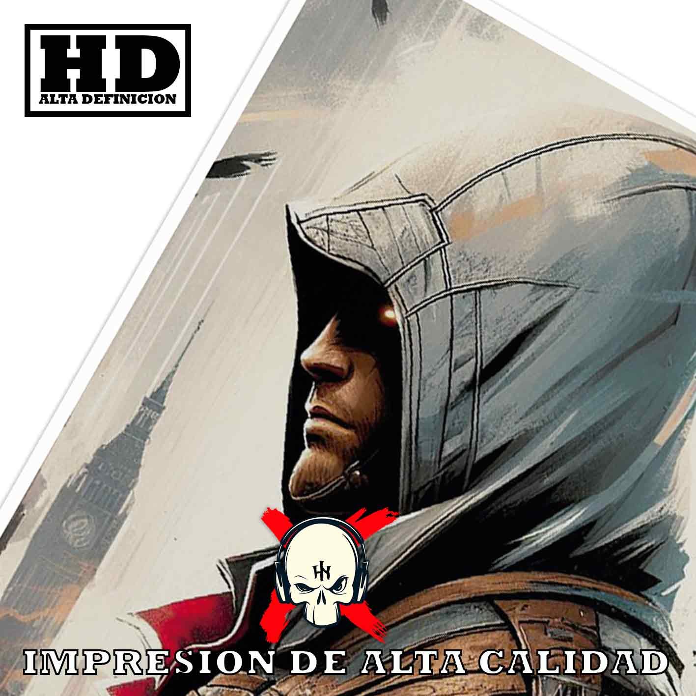 Assassins Creed Ezio Videojuegos Concept Art, Assassin's Creed Ezio-El Póster Personalizado, Historia Nuestra