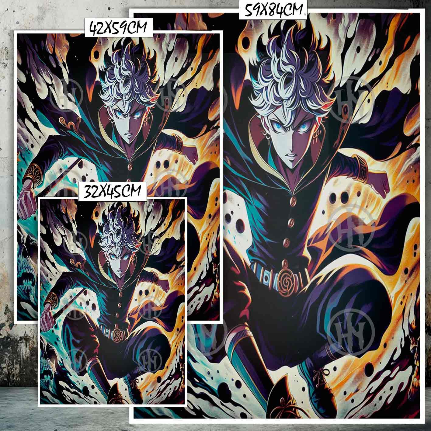 Asta Black Clover Manga Acción Poster de Historia Nu, Asta Black Clover-El Póster Personalizado, Historia Nuestra