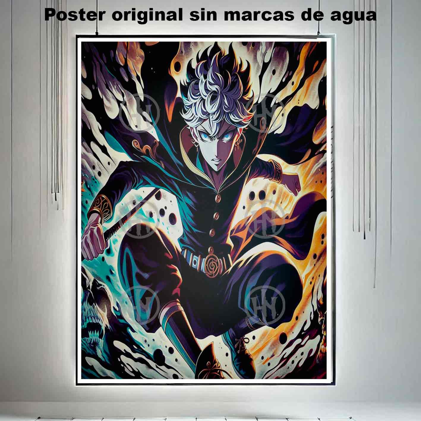Asta Black Clover Manga Acción Poster de Historia Nu, Asta Black Clover-El Póster Personalizado, Historia Nuestra
