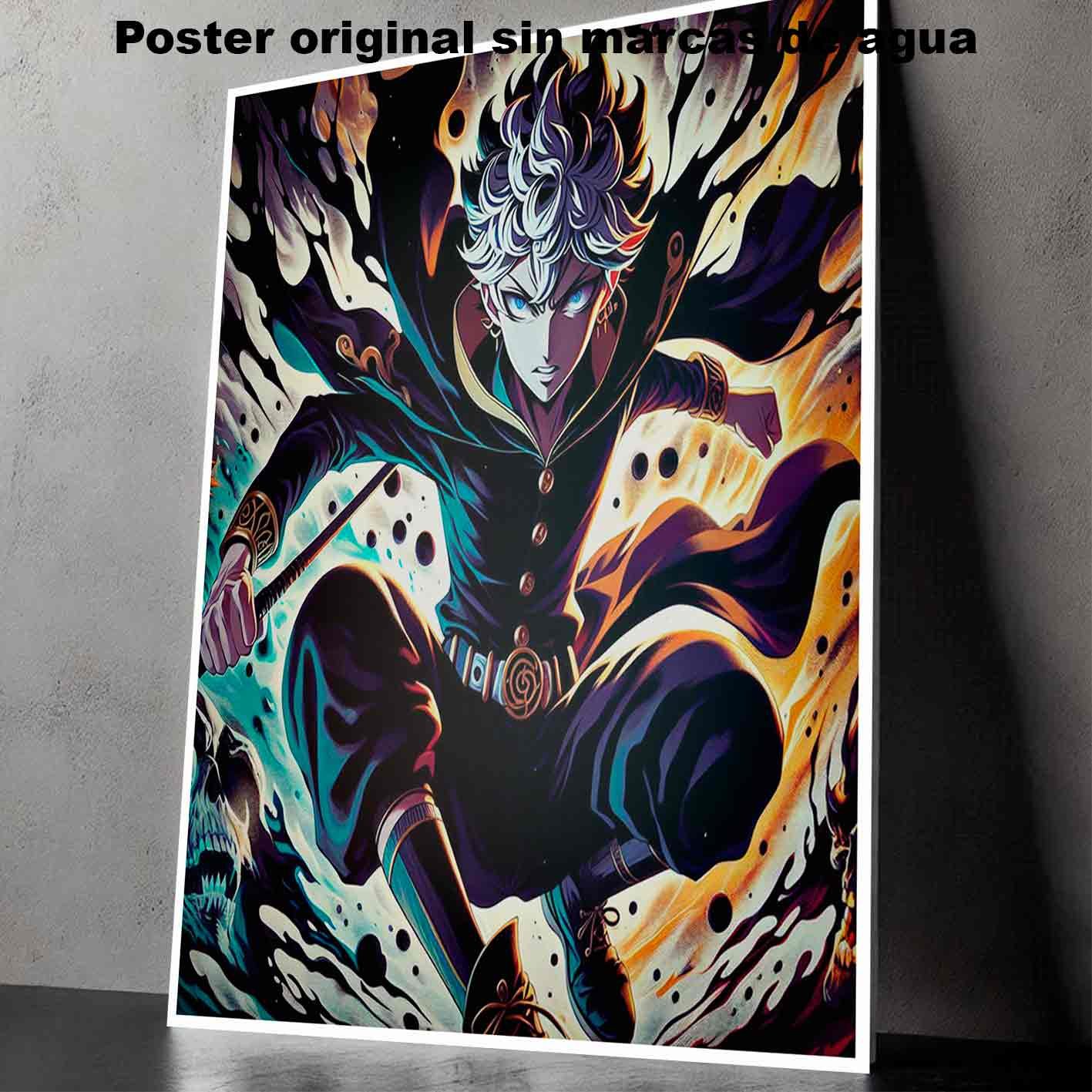 Asta Black Clover Manga Acción Poster de Historia Nu, Asta Black Clover-El Póster Personalizado, Historia Nuestra