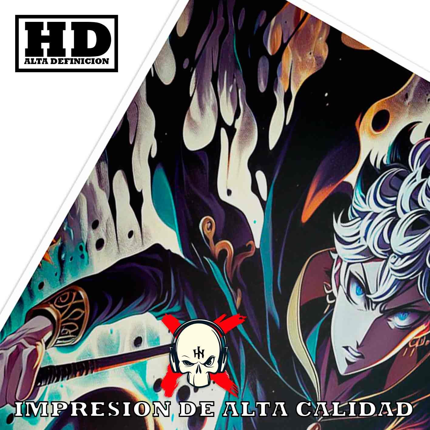 Asta Black Clover Manga Acción Poster de Historia Nu, Asta Black Clover-El Póster Personalizado, Historia Nuestra