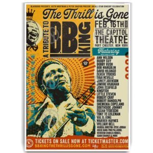 Póster, Poster BB King, Poster BluesPosters Historia Nuestra, Póster Música | Historia Nuestra