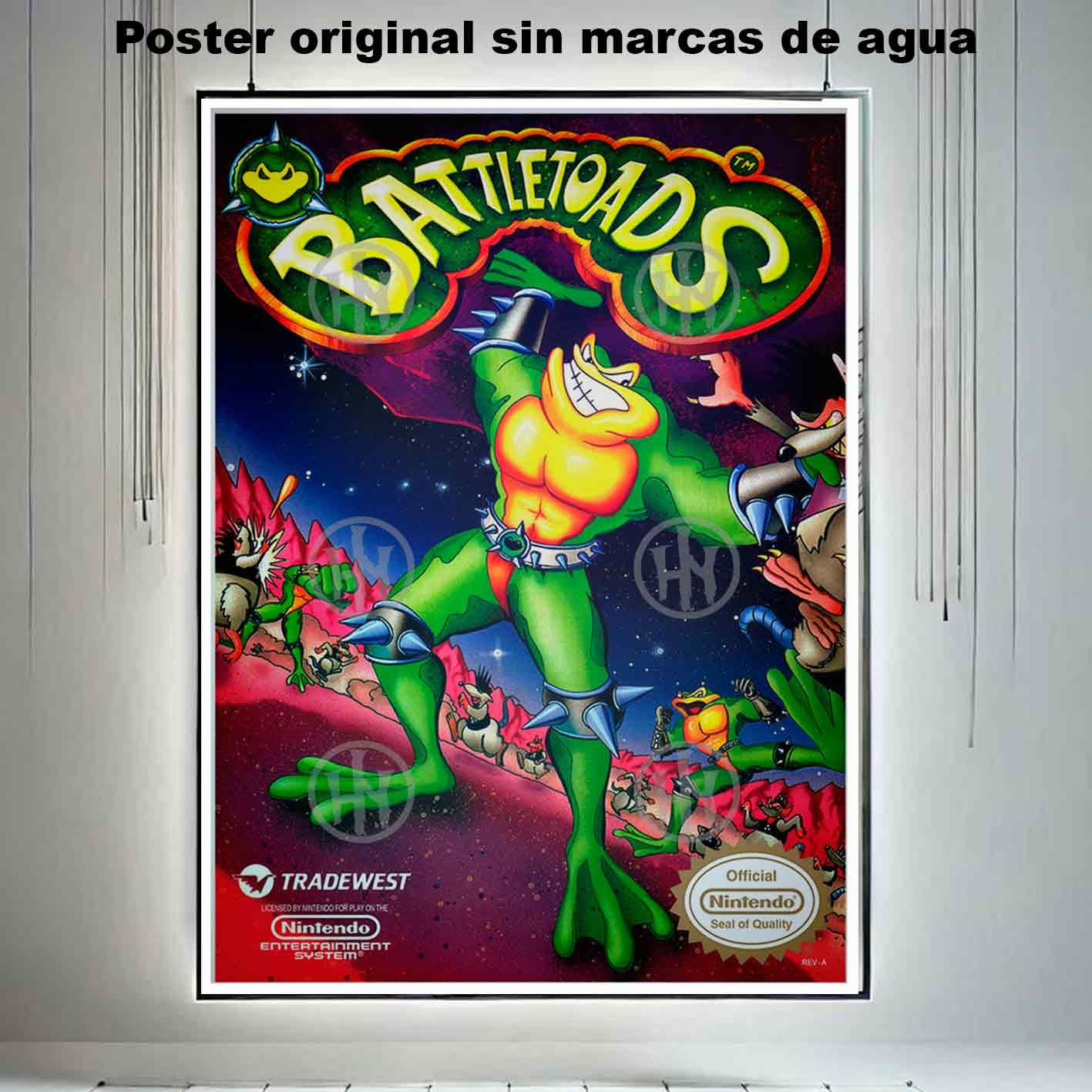 Battletoads-El Póster Personalizado Para Tu Espacio, Videojuegos, Historia Nuestra Hanna Poster Castle Rock de Historia Nuestra, Battletoads-El Póster Personalizado, Historia Nuestra