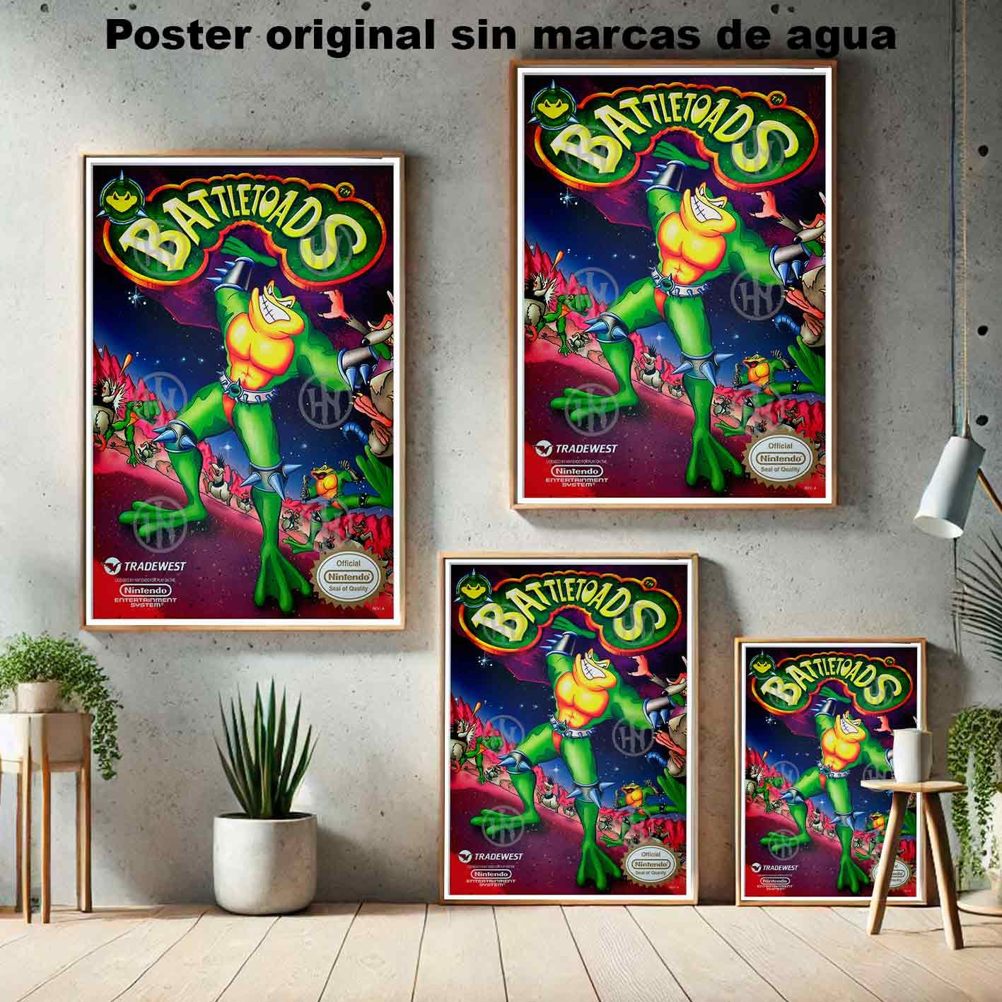 Battletoads-El Póster Personalizado Para Tu Espacio, Videojuegos, Historia Nuestra Hanna Poster Castle Rock de Historia Nuestra, Battletoads-El Póster Personalizado, Historia Nuestra