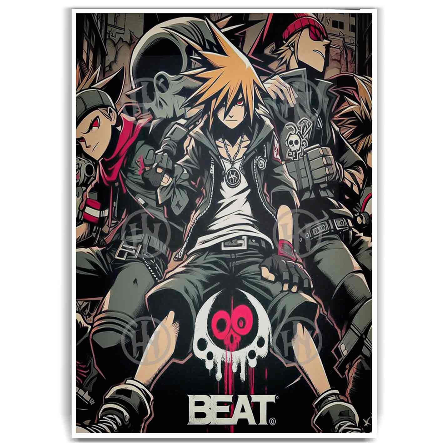 Beat The World Ends with You Manga Aventura Poster de, , Historia Nuestra