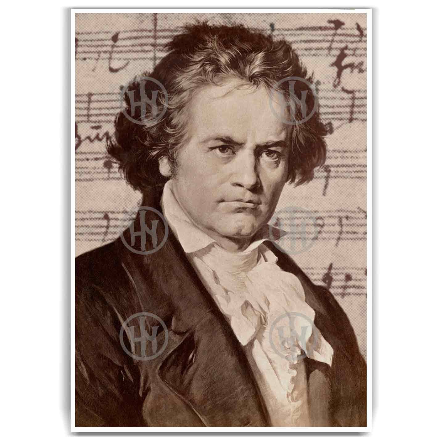 Póster, Poster Beethoven, Poster ClasicaPosters Historia Nuestra, Póster Música | Historia Nuestra