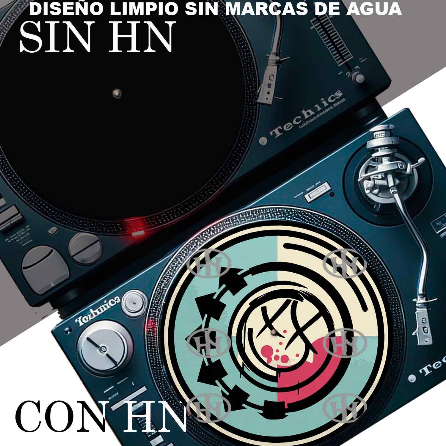 Blink-182-4 Slipmat personalizado de Historia Nuestra, Slipmats, Historia Nuestra Blink Musica colores, Blink-182-4 slipmat personalizado, Historia Nuestra