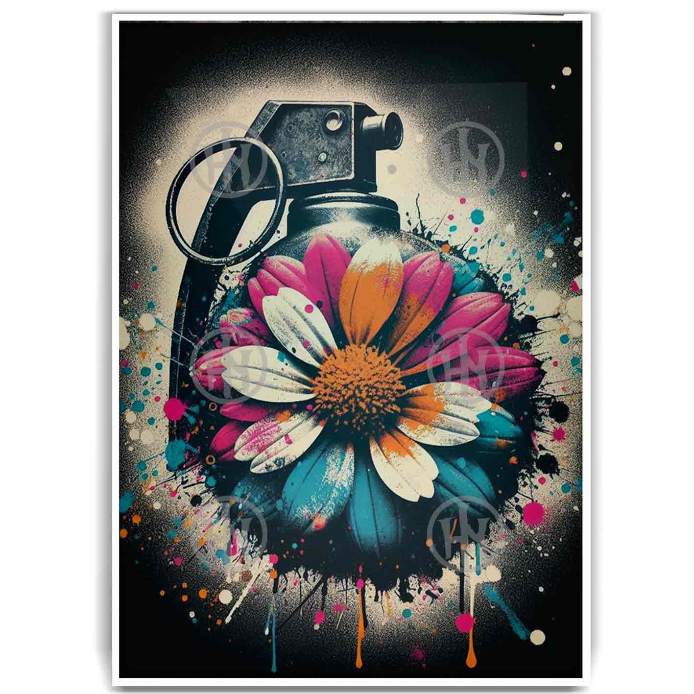 Póster, Póster Bomba de Spray, Póster Historia Nuestra, Póster Street Art, Póster Tatuajes | Historia Nuestra