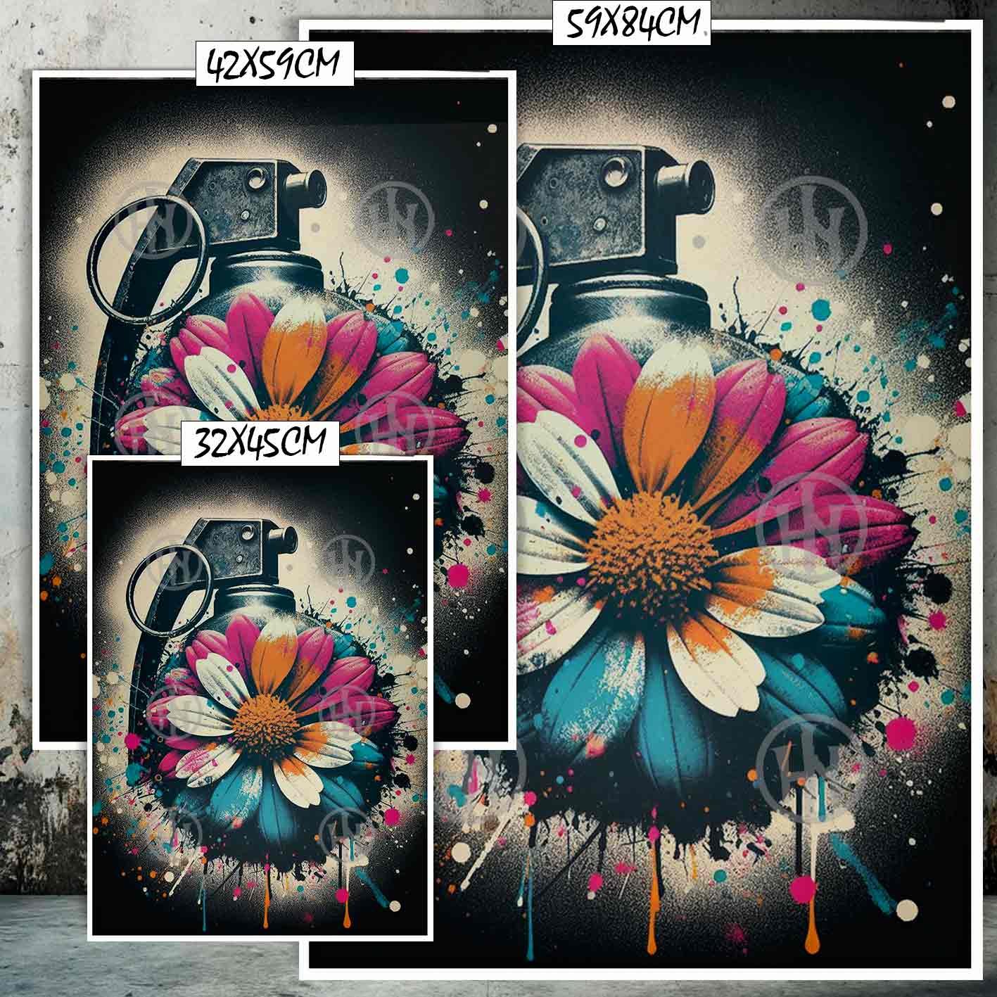 Bomba de Spray Tatuajes Street Art Poster de Historia, Bomba de Spray-El Póster Personalizado, Historia Nuestra