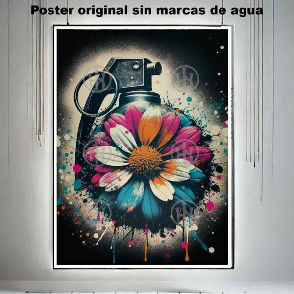 Bomba de Spray Tatuajes Street Art Poster de Historia, Bomba de Spray-El Póster Personalizado, Historia Nuestra
