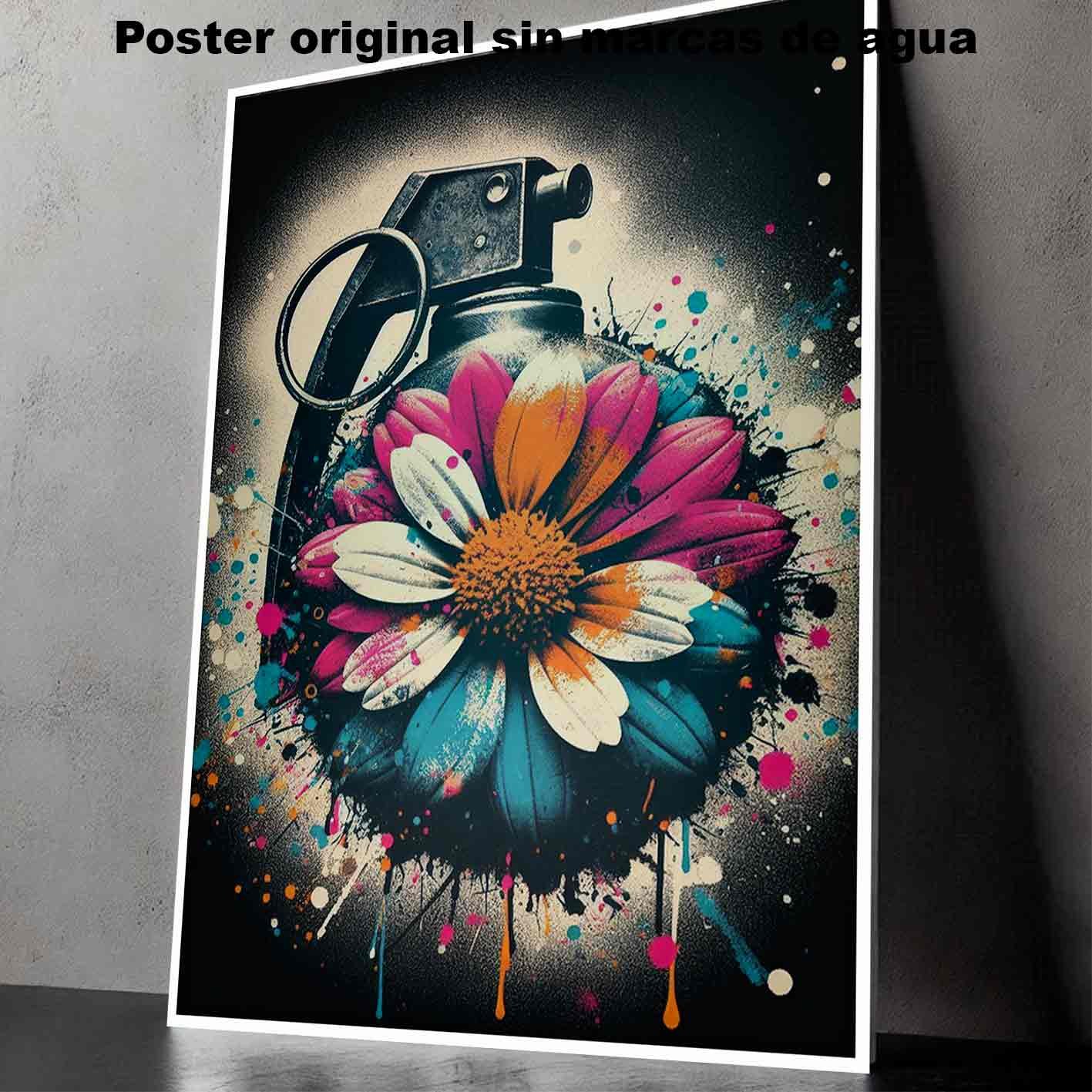 Bomba de Spray Tatuajes Street Art Poster de Historia, Bomba de Spray-El Póster Personalizado, Historia Nuestra