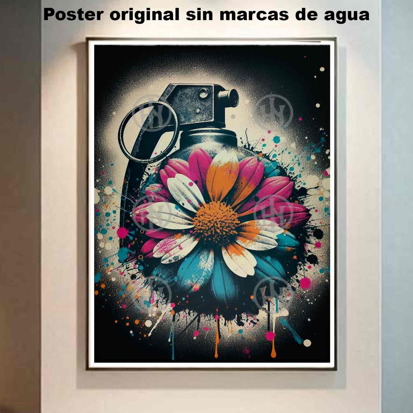 Bomba de Spray Tatuajes Street Art Poster de Historia, Bomba de Spray-El Póster Personalizado, Historia Nuestra