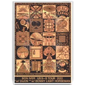 Póster, Poster Bon Iver-2, Poster FolkPosters Historia Nuestra, Póster Música | Historia Nuestra