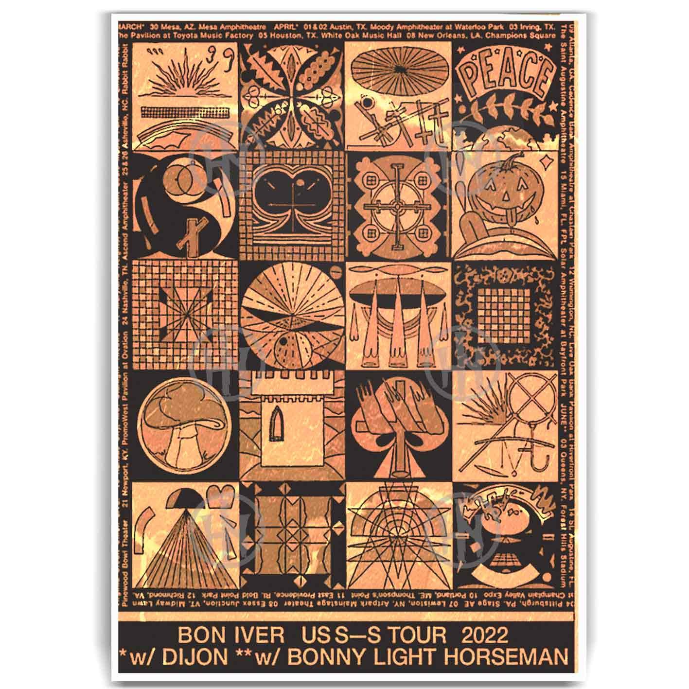 Póster, Poster Bon Iver-2, Poster FolkPosters Historia Nuestra, Póster Música | Historia Nuestra