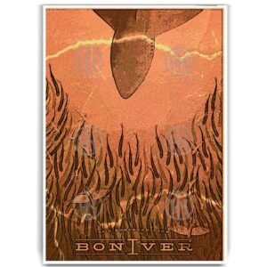 Póster, Poster Bon Iver, Poster FolkPosters Historia Nuestra, Póster Música | Historia Nuestra