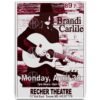 Póster, Poster Brandi Carlile concert, Poster FolkPosters Historia Nuestra, Póster Música | Historia Nuestra