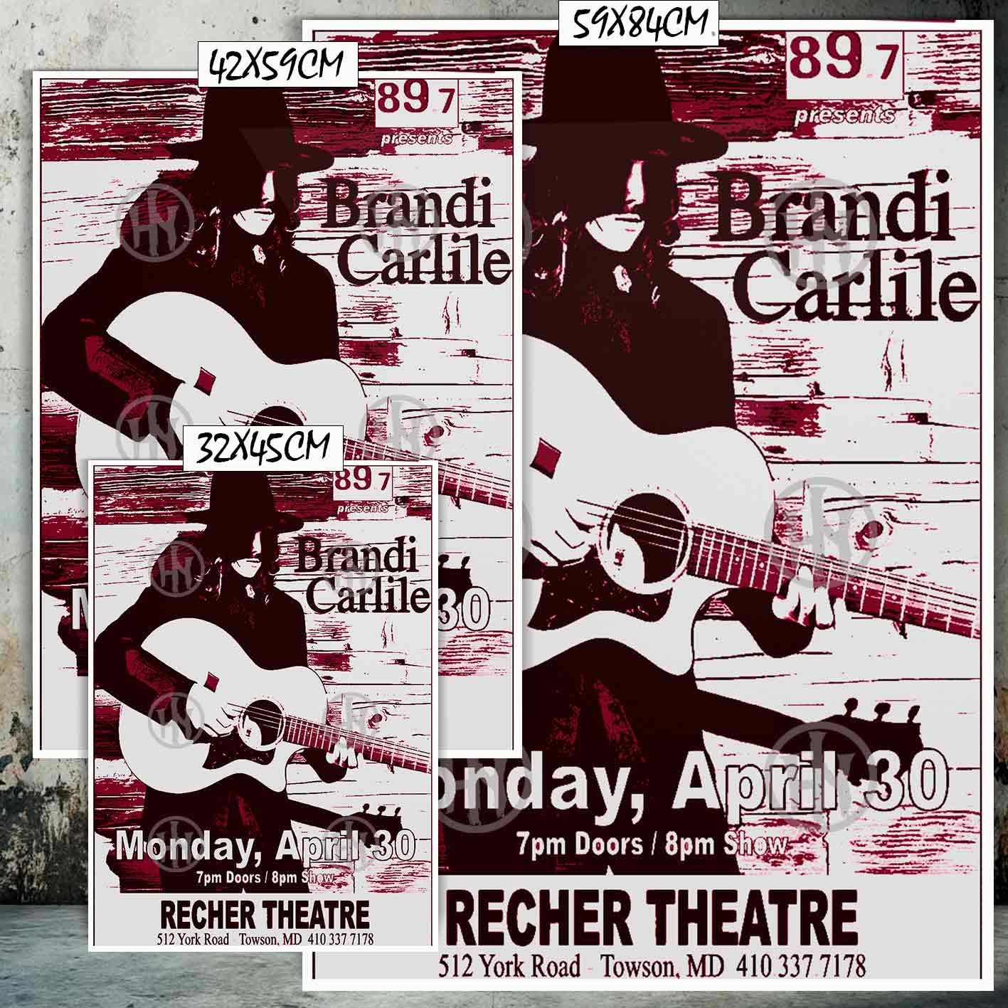 Hanna Poster Castle Rock de Historia Nuestra, Brandi Carlile concert-El Póster Personalizado, Historia Nuestra