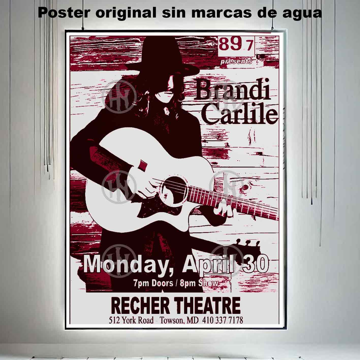 Hanna Poster Castle Rock de Historia Nuestra, Brandi Carlile concert-El Póster Personalizado, Historia Nuestra