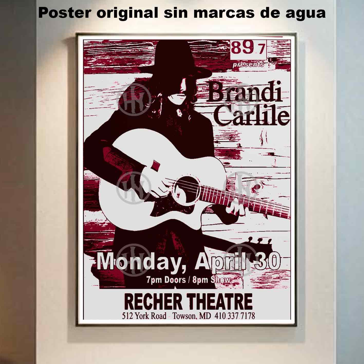 Hanna Poster Castle Rock de Historia Nuestra, Brandi Carlile concert-El Póster Personalizado, Historia Nuestra