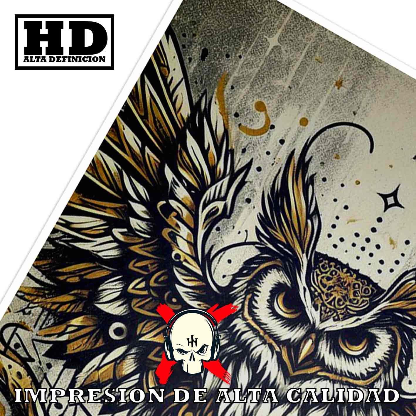 Buho Tatuajes Estilos Poster de Historia Nuestra, Buho-El Póster Personalizado, Historia Nuestra