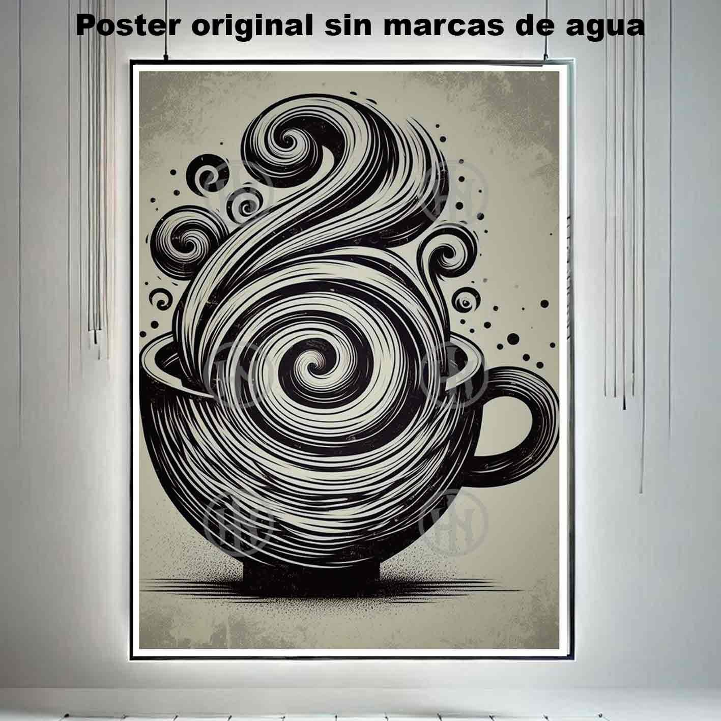 Cafe Minimalista Tatuajes Estilos Poster de Historia, Cafe Minimalista-El Póster Personalizado, Historia Nuestra