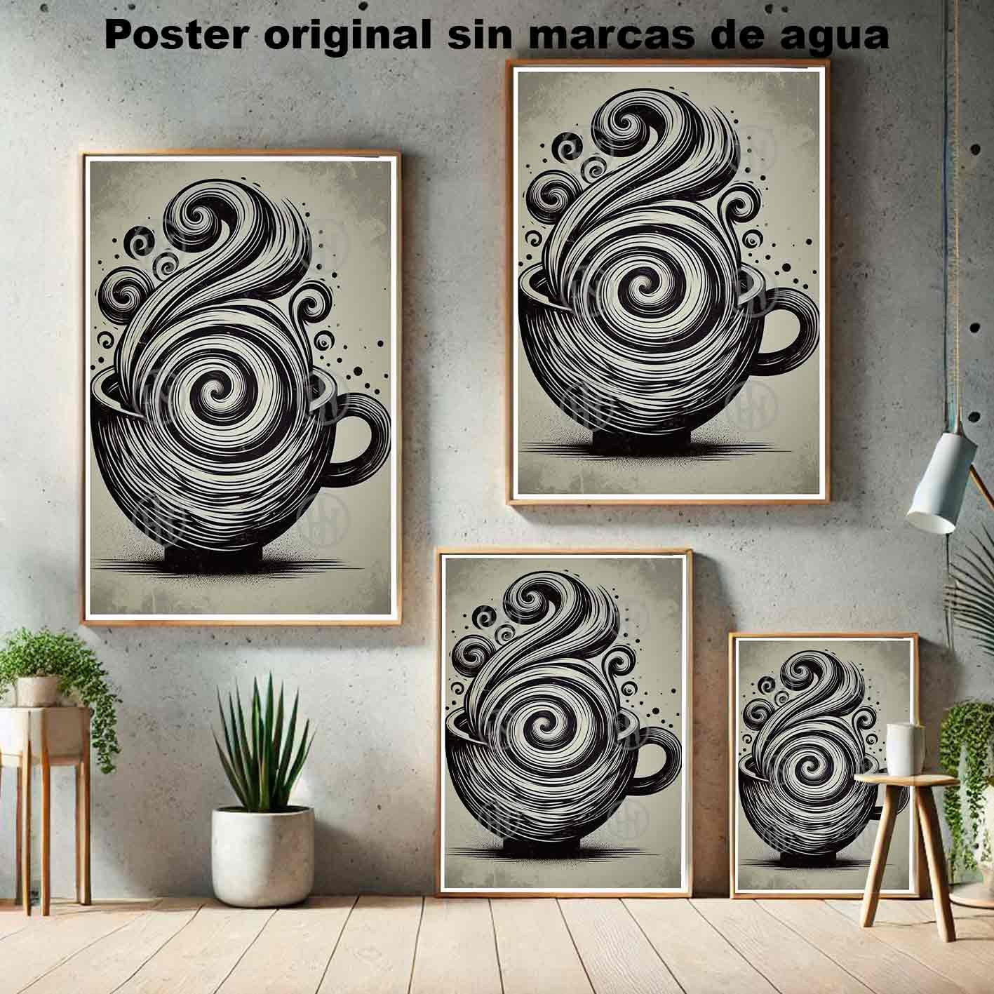 Cafe Minimalista Tatuajes Estilos Poster de Historia, Cafe Minimalista-El Póster Personalizado, Historia Nuestra