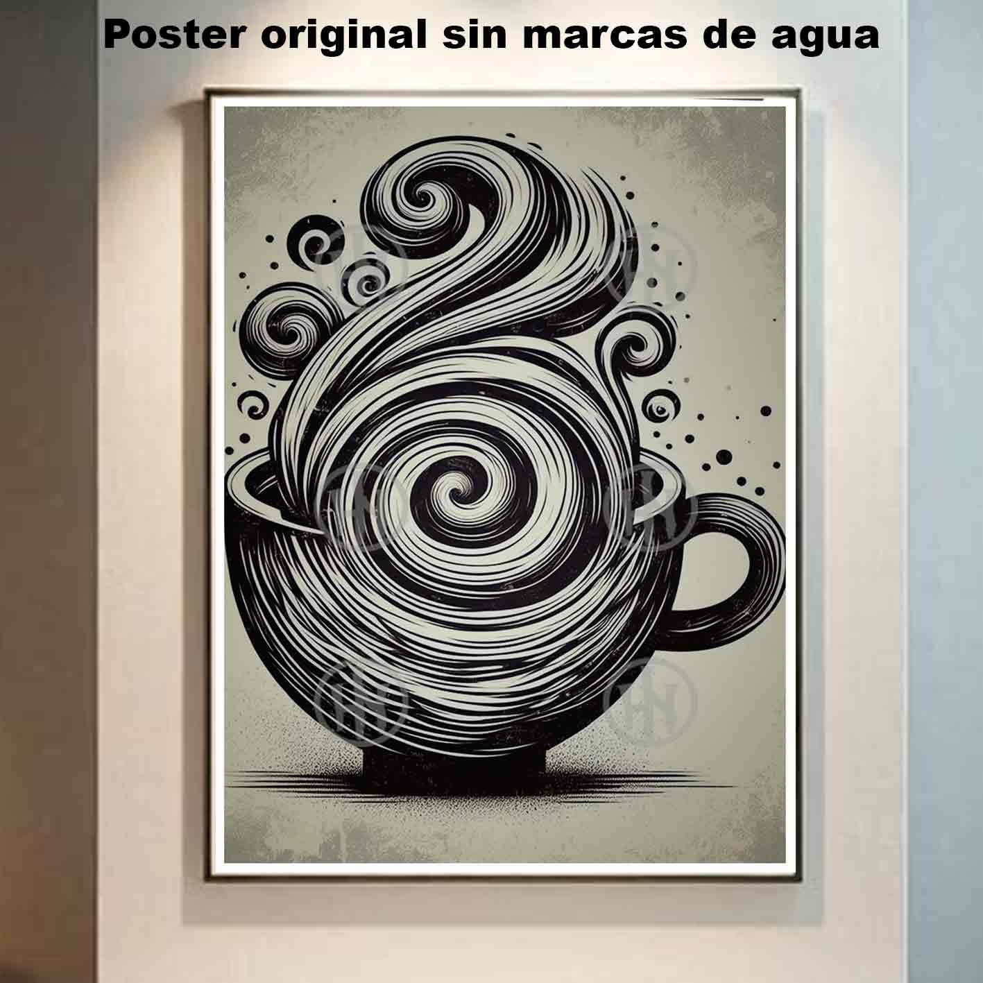 Cafe Minimalista Tatuajes Estilos Poster de Historia, Cafe Minimalista-El Póster Personalizado, Historia Nuestra