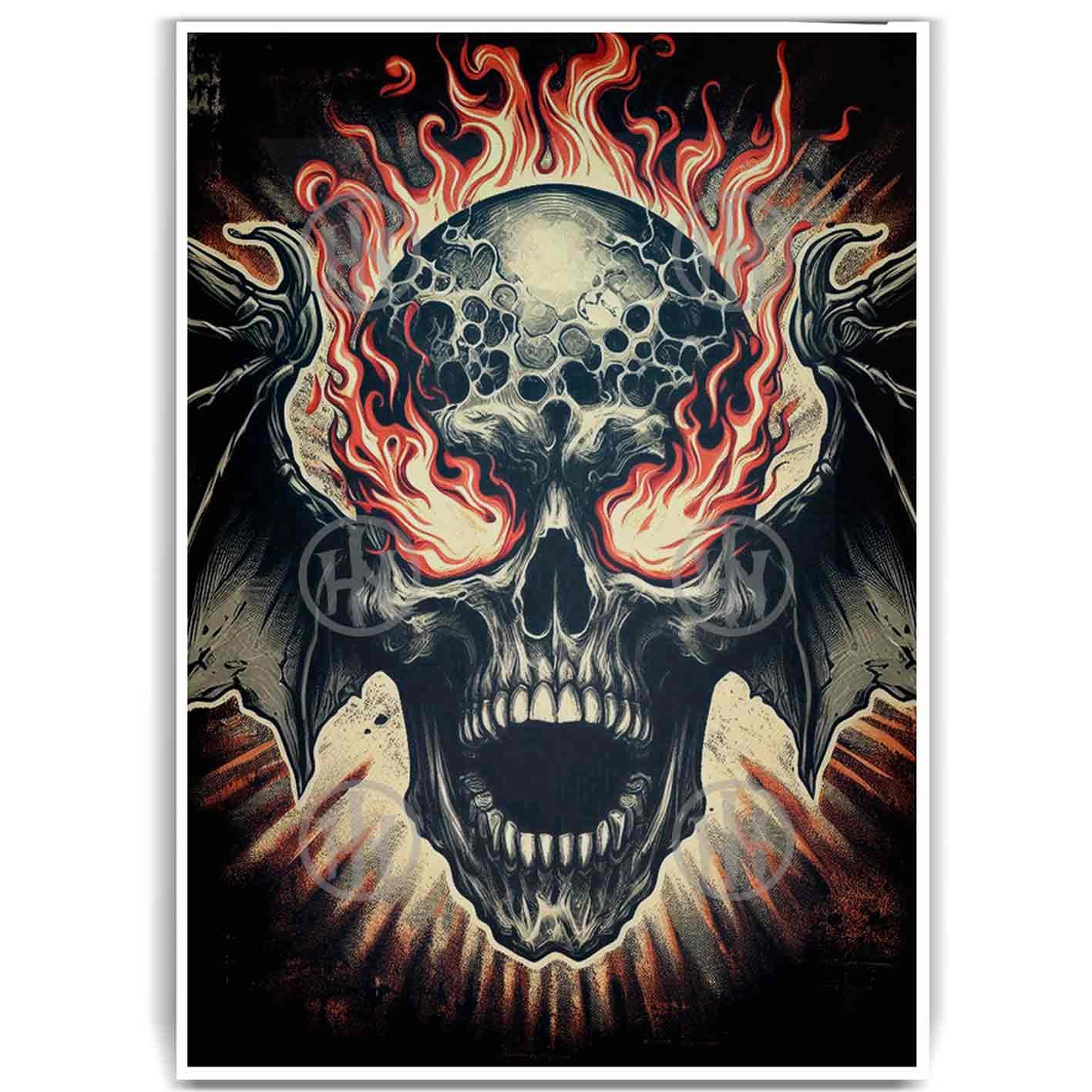 Póster, Póster Calavera, Póster Estilos, Póster Historia Nuestra, Póster Tatuajes | Historia Nuestra